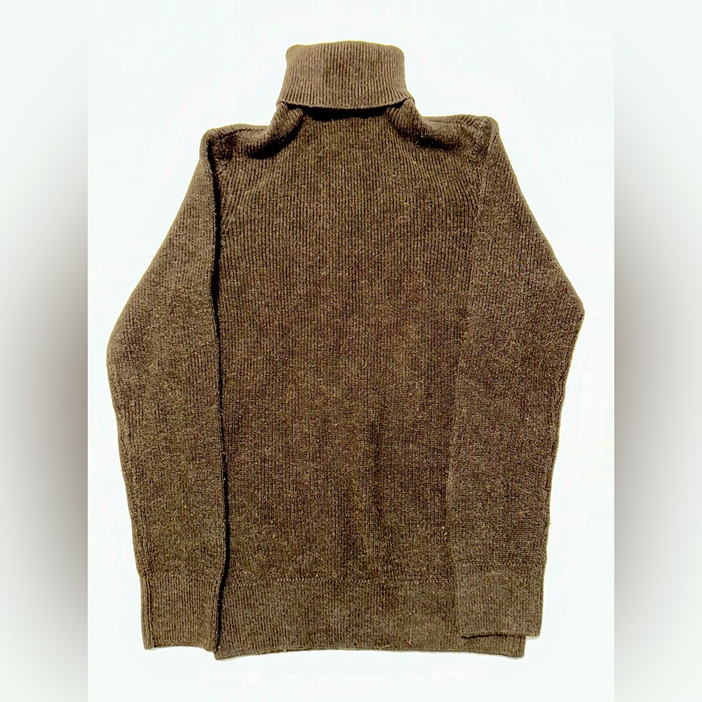H&M LOGG Men’s Turtleneck Sweater size XS Black Mock Neck 100% Cotton